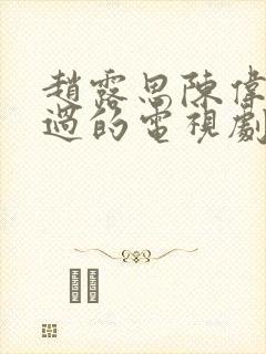 赵露思陈伟霆演过的电视剧