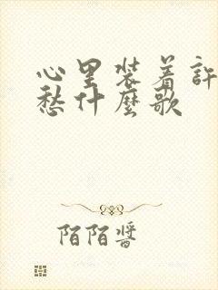 心里装着许多的愁什么歌封面