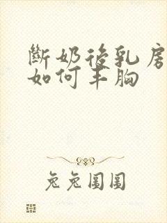 断奶后乳房变小如何丰胸封面