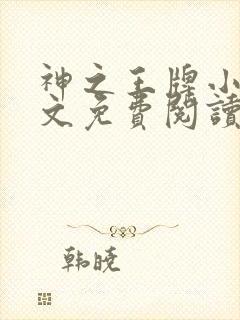 神之王牌小说全文免费阅读最新章节