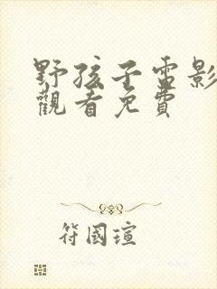 野孩子电影在线观看免费封面