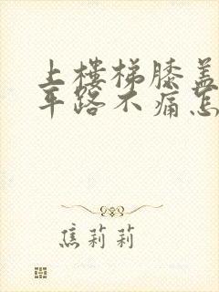 上楼梯膝盖痛,平路不痛怎么治疗封面