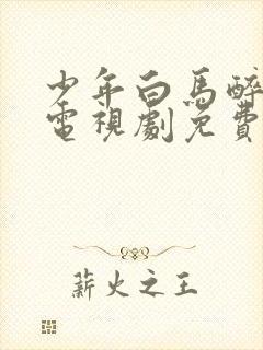 少年白马醉春风电视剧免费第21集播放