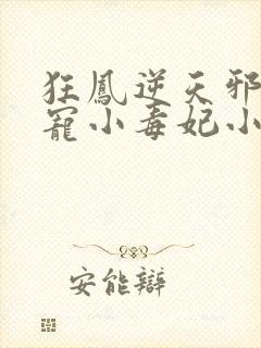 狂凤逆天邪王蚀宠小毒妃小说