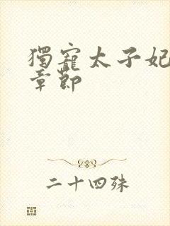 独宠太子妃最新章节