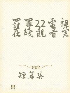 罚罪22电视剧在线观看完整免费高清