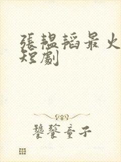 张韫韬最火十部短剧