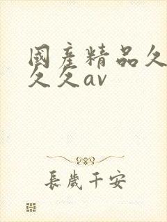 国产精品久久久久久av