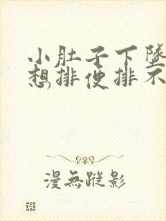 小肚子下坠胀疼想排便排不出来