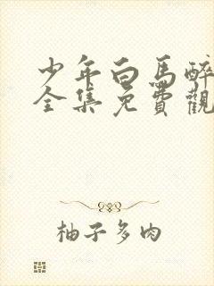 少年白马醉春风全集免费观看40集