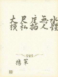 大尺度无水印国模私拍人体封面