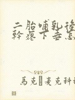 二胎哺乳后胸部干瘪下垂怎么办