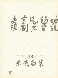 去有风的地方电视剧免费观看完整版茶杯狐