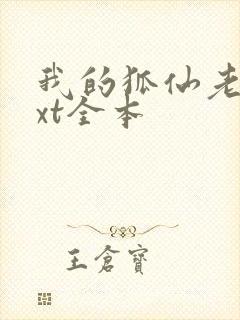 我的狐仙老婆txt全本