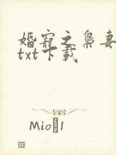 婚宠之枭妻霸爱txt下载封面