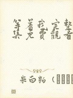 等着我完整版全集免费观看封面