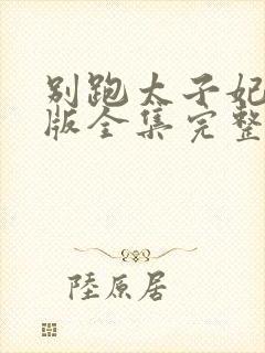 别跑太子妃短剧版全集完整版在线观看封面