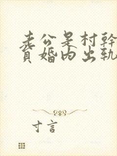 老公是村干部党员婚内出轨怎么处理