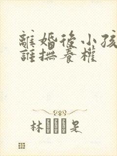 离婚后小孩的归谁抚养权