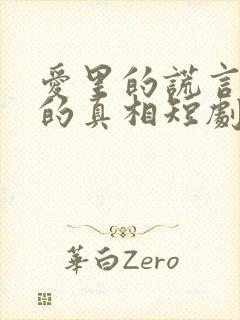 爱里的谎言仇恨的真相短剧合集封面