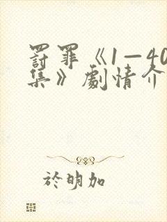 罚罪《1—40集》剧情介绍