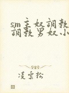 sm主奴调教:调教男奴小说