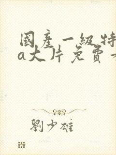 国产一级特黄aa大片免费看