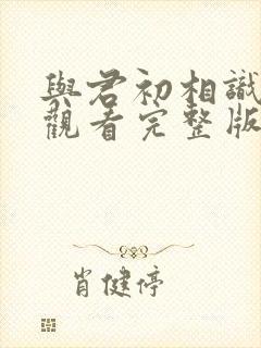 与君初相识免费观看完整版电视剧封面