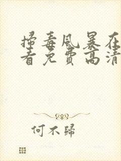 扫毒风暴在线观看免费高清版