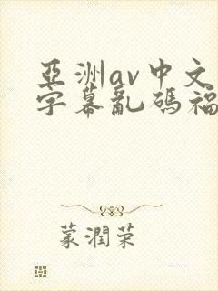 亚洲av中文字字幕乱码福利