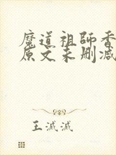 魔道祖师香炉篇原文未删减