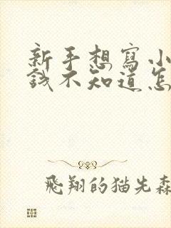 新手想写小说赚钱不知道怎么做封面