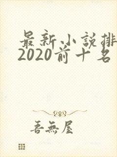 最新小说排行榜2020前十名