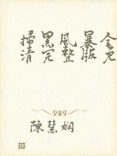 扫黑风暴全集高清完整版免费观看封面