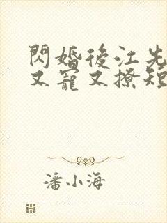 闪婚后江先生他又宠又撩短剧免费观看全集封面