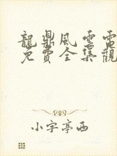 龙鼎风云电视剧免费全集观看