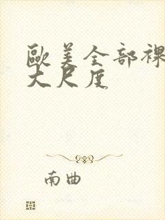 欧美全部裸露的大尺度封面