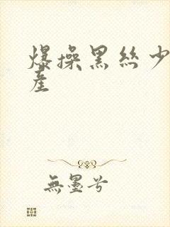 爆操黑丝少妇国产