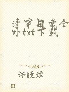 清穿日常全文番外txt下载