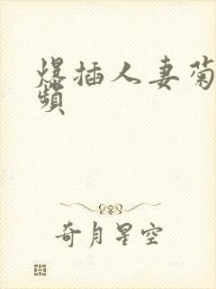 爆插人妻菊花视频