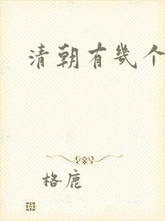 清朝有几个明君