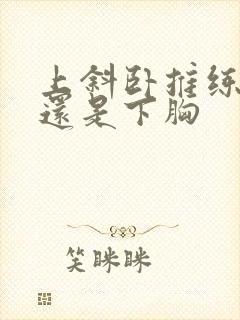 上斜卧推练上胸还是下胸封面