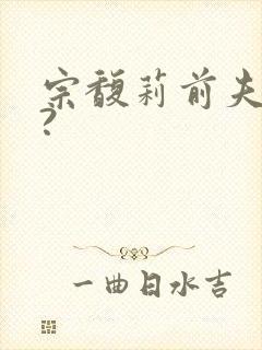 宗馥莉前夫是谁?