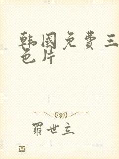 韩国免费三级黄色片