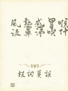 风热感冒喉咙痛流鼻涕吃什么药