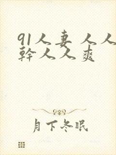 91人妻 人人干人人爽