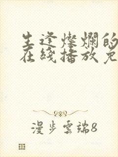 生逢灿烂的日子在线播放免费