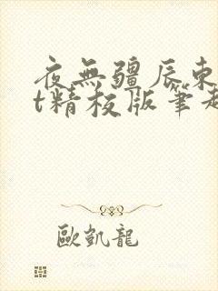 夜无疆辰东txt精校版笔趣阁
