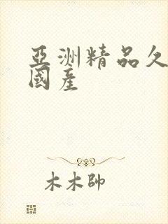 亚洲精品久久久国产