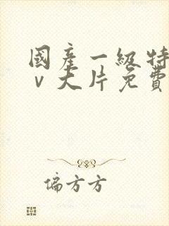 国产一级特黄aⅴ大片免费